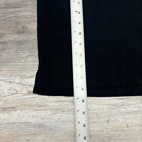 Rag & Bone New York Solid Black Mens L Cotton Minimalist Short Sleeve Polo Shirt - Picture 9 of 10